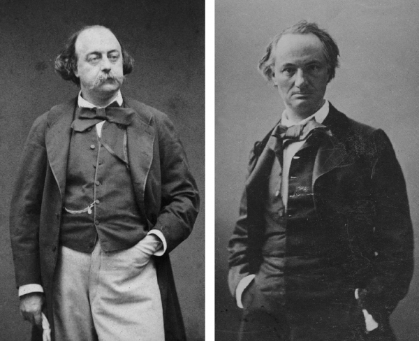 Charles Baudelaire y Gustave Flaubert 